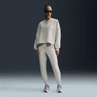 Nike 24.7 ImpossiblySoft женская Dri-FIT оверсайз Crew-Neck Top цвет коричневый