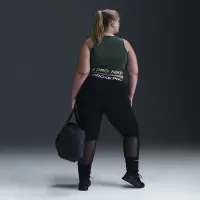 Nike Pro жіноча Dri-FIT Cropped Tank Top (великі розміри) колір зелений