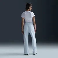 Nike Sportswear Phoenix Fleece женская С высокой Талией Wide-Leg Sweatpants синий