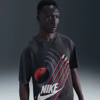 Nike чоловічі баскетбольні футболка колір чорний
