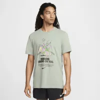 Nike мужские Dri-FIT Running футболка цвет зеленый