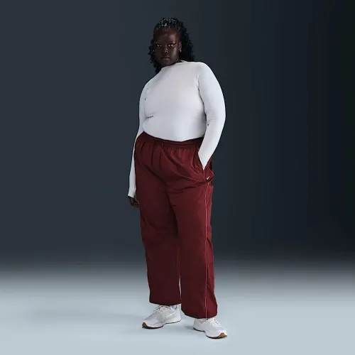 Nike Windrunner жіноча З високою талією Woven Open-Hem Pants (великі розміри) колір червоний