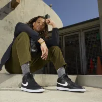 Кроссовки Nike Court Vision Mid Next Nature DN3577-001 - Черные