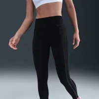 Nike One жіноча З високою талією 7/8 лосіни колір чорний