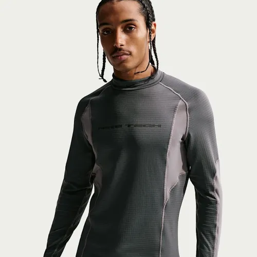 Nike Tech мужские Base Layer Long Sleeve Top цвет серый