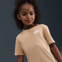 Nike Sportswear Little детские футболка цвет коричневый