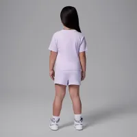 Nike Jordan Brooklyn Essentials Little дитячі 2-Piece Fleece шорти комплект Pink