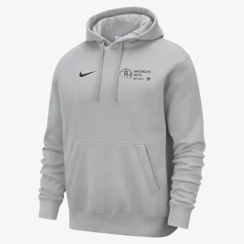 Brooklyn Nets Club Courtside чоловічі Nike NBA Pullover Толстовка з капюшоном колір сірий