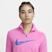 Nike Swoosh жіноча Dri-FIT 1/4-Zip Mid Layer колір червоний