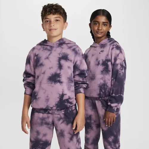 Nike Sportswear Club Fleece Big дитячі Толстовка з капюшоном колір фіолетовий