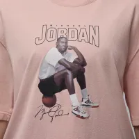 Nike Jordan жіноча оверсайз Graphic футболка Pink