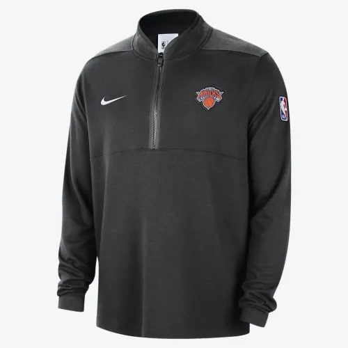 New York Knicks мужские Nike NBA 1/2-Zip Long-Sleeve Top цвет черный