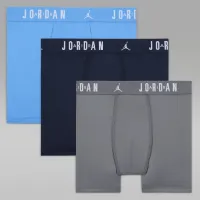 Nike Jordan Flight Dri-FIT Big дитячі Poly труси (3 пари) блакитний