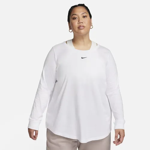 Nike Sportswear жіноча Long-Sleeve футболка (великі розміри) колір білий