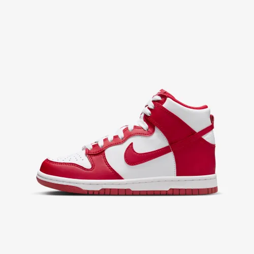 Nike Dunk High Big детские Кроссовки цвет белый