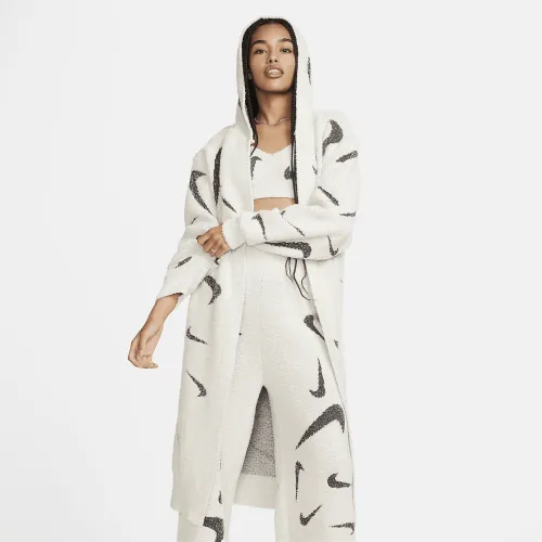 Nike Sportswear Phoenix Cozy Букле жіноча Loose Long Knit Cardigan колір коричневий