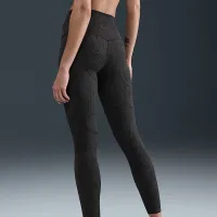 Nike Zenvy женская Gentle-Support С высокой Талией 7/8 Printed лосины цвет черный