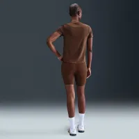 Nike One Classic жіноча Dri-FIT Short-Sleeve Top колір коричневий