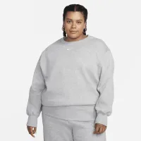 Nike Sportswear Phoenix Fleece женская оверсайз Crew-Neck свитшот (большие размеры) цвет серый