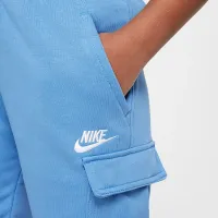 Nike Sportswear Club Big дитячі French Terry Cargo шорти блакитний