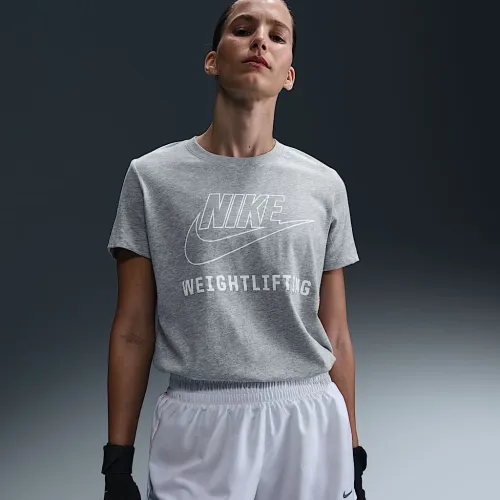 Nike Swoosh жіноча Weightlifting футболка колір сірий