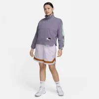 Nike Swoosh Fly женская Dri-FIT оверсайз 1/4-Zip French Terry баскетбольные Top цвет фиолетовый