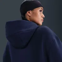 Nike Sportswear Phoenix Fleece женская оверсайз Pullover Толстовка с капюшоном синий