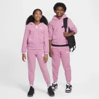 Nike Sportswear Club Fleece Big детские Full-Zip Winterized Толстовка с капюшоном Pink