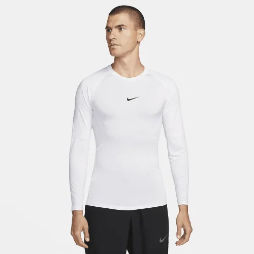 Nike Pro чоловічі Dri-FIT Tight Long-Sleeve Fitness Top колір білий