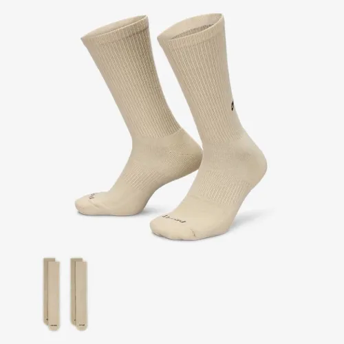 Nike Everyday Cushioned Crew шкарпетки (2 пар) колір коричневий