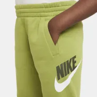 Nike Club Fleece Big дитячі Joggers (Extended Size) колір зелений