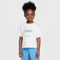 Nike Little дитячі Game, Swoosh, Match Boxy футболка колір білий