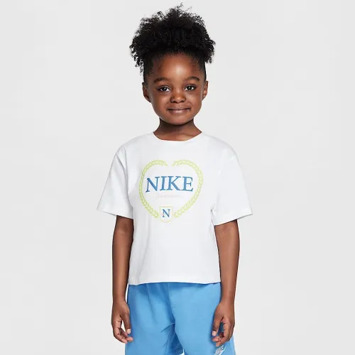 Nike Little дитячі Game, Swoosh, Match Boxy футболка колір білий