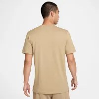 Nike Sportswear Club мужские футболка цвет коричневый