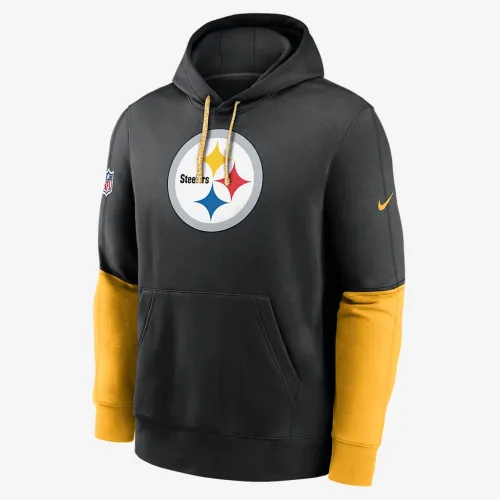 Pittsburgh Steelers Sideline Team Issue Club чоловічі Nike NFL Pullover Толстовка з капюшоном колір чорний
