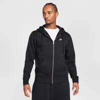 Nike Club чоловічі Full-Zip Fleece Толстовка з капюшоном колір чорний