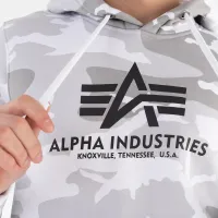 Кофта/футболка Alpha Industries Basic Hoody Camo 178312C385 - разноцветная