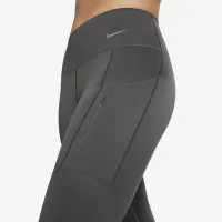 Nike Go жіноча Firm-Support Mid-Rise Cropped лосіни з кишенямиколір коричневий