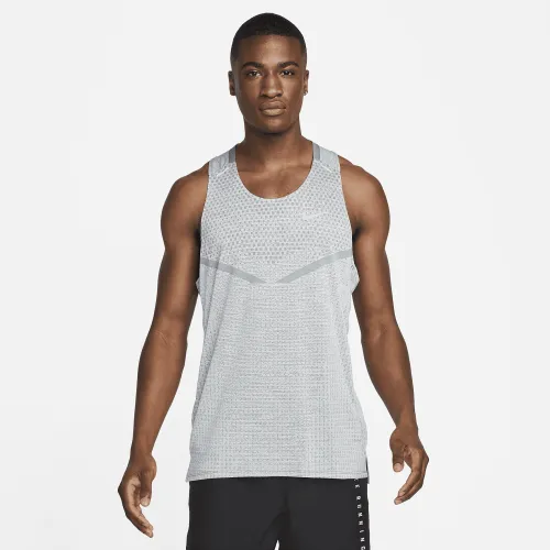 Nike Dri-FIT ADV TechKnit Ultra чоловічі Running Tank колір сірий