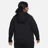 Nike Sportswear Tech Fleece Big дитячі (Girls') Full-Zip Толстовка з капюшоном (Extended Size) колір чорний