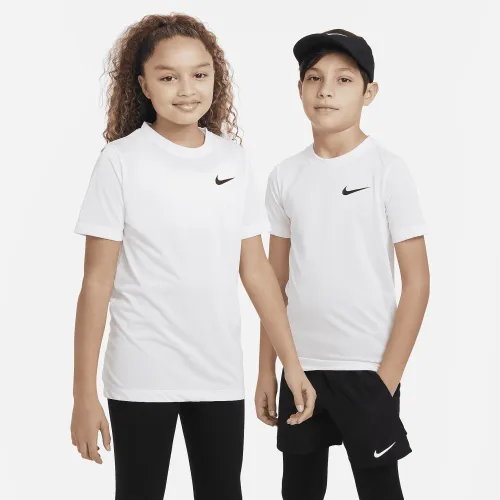 Nike Dri-FIT Legend Big дитячі тренувальні футболка колір білий