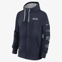 Seattle Seahawks Club чоловічі Nike NFL Full-Zip Толстовка з капюшоном блакитний
