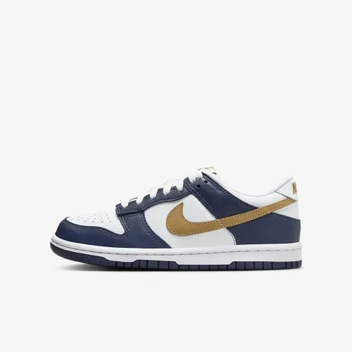 Nike Dunk Low Big детские Кроссовки цвет белый