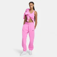 Nike Sportswear Phoenix Fleece женская С высокой Талией оверсайз Sweatpants цвет красный