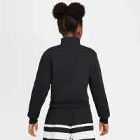 Nike Sportswear Club Big дитячі (Girls') Fleece 1/2-Zip Top колір чорний