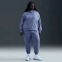 Nike Sportswear Club Fleece женская Full-Zip Толстовка с капюшоном (большие размеры) синий