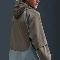 Nike Tech чоловічі Dri-FIT Woven Color-Block Windrunner оверсайз Куртка колір сірий