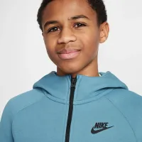 Nike Sportswear Tech Fleece Big детские Full-Zip Толстовка с капюшоном синий