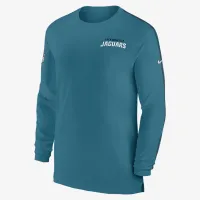 Jacksonville Jaguars Sideline Coach чоловічі Nike Dri-FIT NFL Long-Sleeve Top колір зелений
