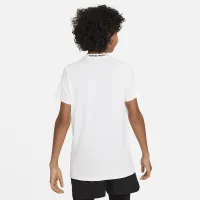 Nike Pro Big детские (для мальчиков) Dri-FIT Short-Sleeve Top цвет белый